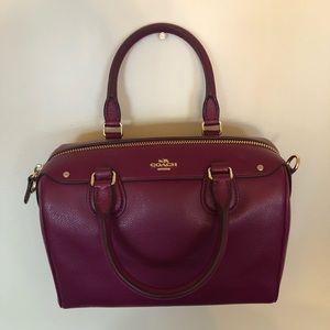 Plum Coach Handbag